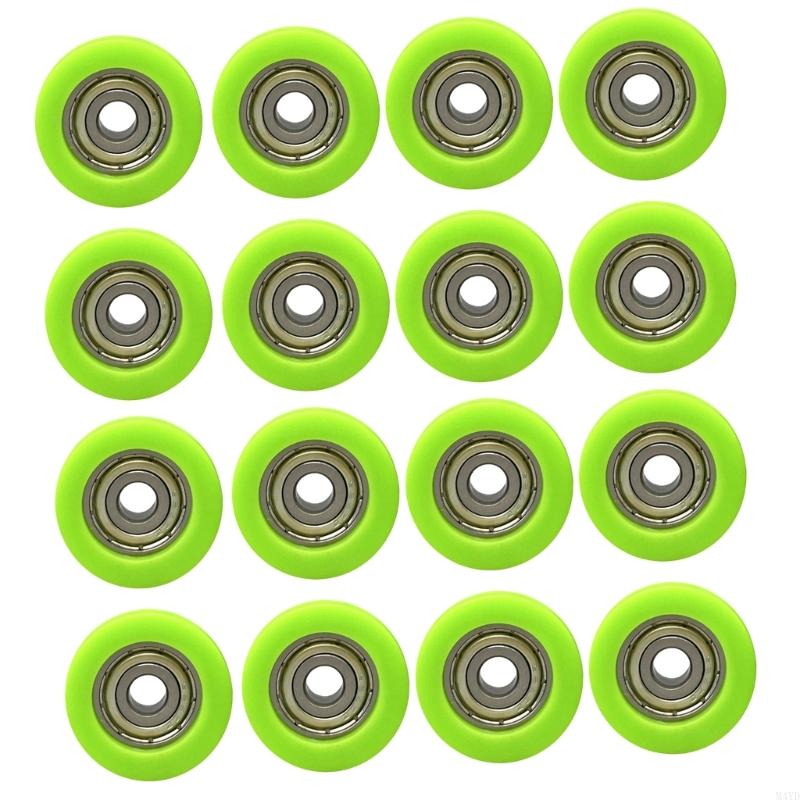 16Pcs/Pack Low Noise Sliding Door Rollers With Rustproof Design For Long Lastingly Performances On Rails and Track M4YD