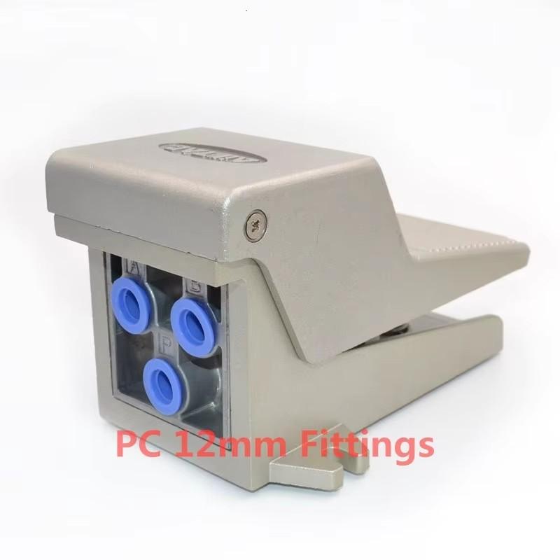 4F210-08 2 Position 5 Way Momentary Air Tool Foot Pneumatic Pedal Valve Switch4F210-08L with Lock Pedal Valve