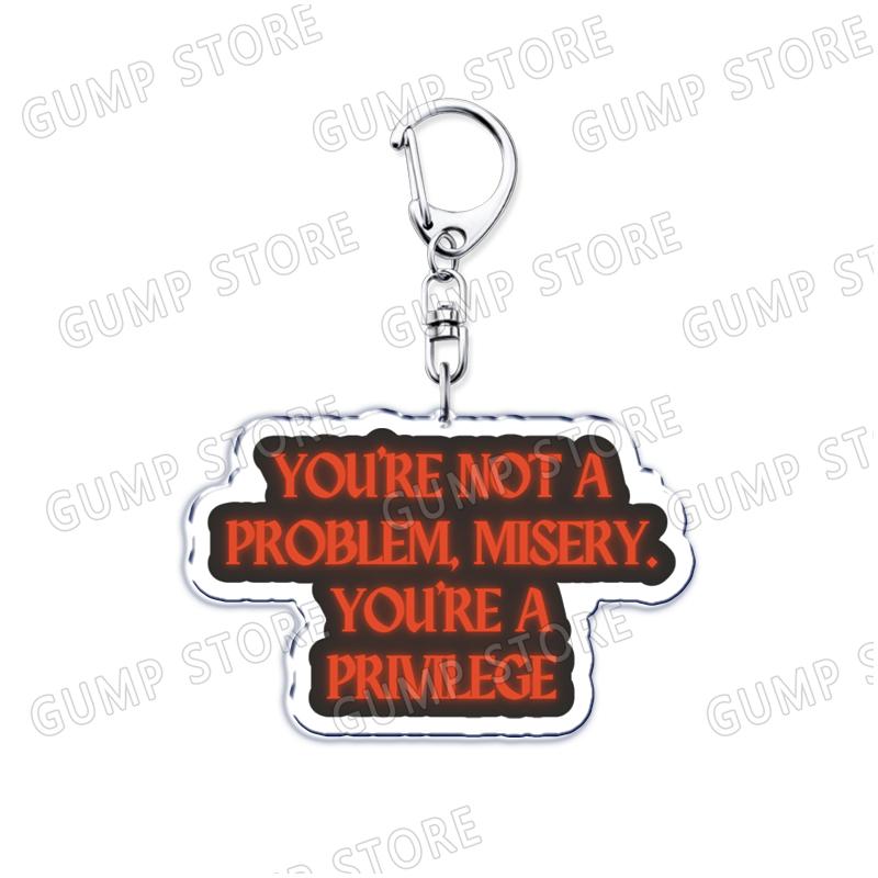 

Vampire Romance Keychain for Accessories Fantasy Gothic Werewolf Book Club Keyring Jewelry Video Games Fans Friends Gifts