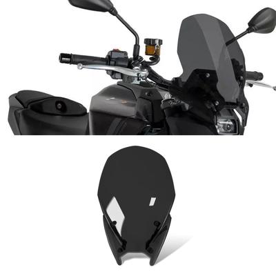 Motorsykkel Vindskjerm Visir Deflektor Kåpe Riser Spoiler for MT-09 2024 2025 og MT09 SP 2024 2025 (Svart) [Parallellimport]