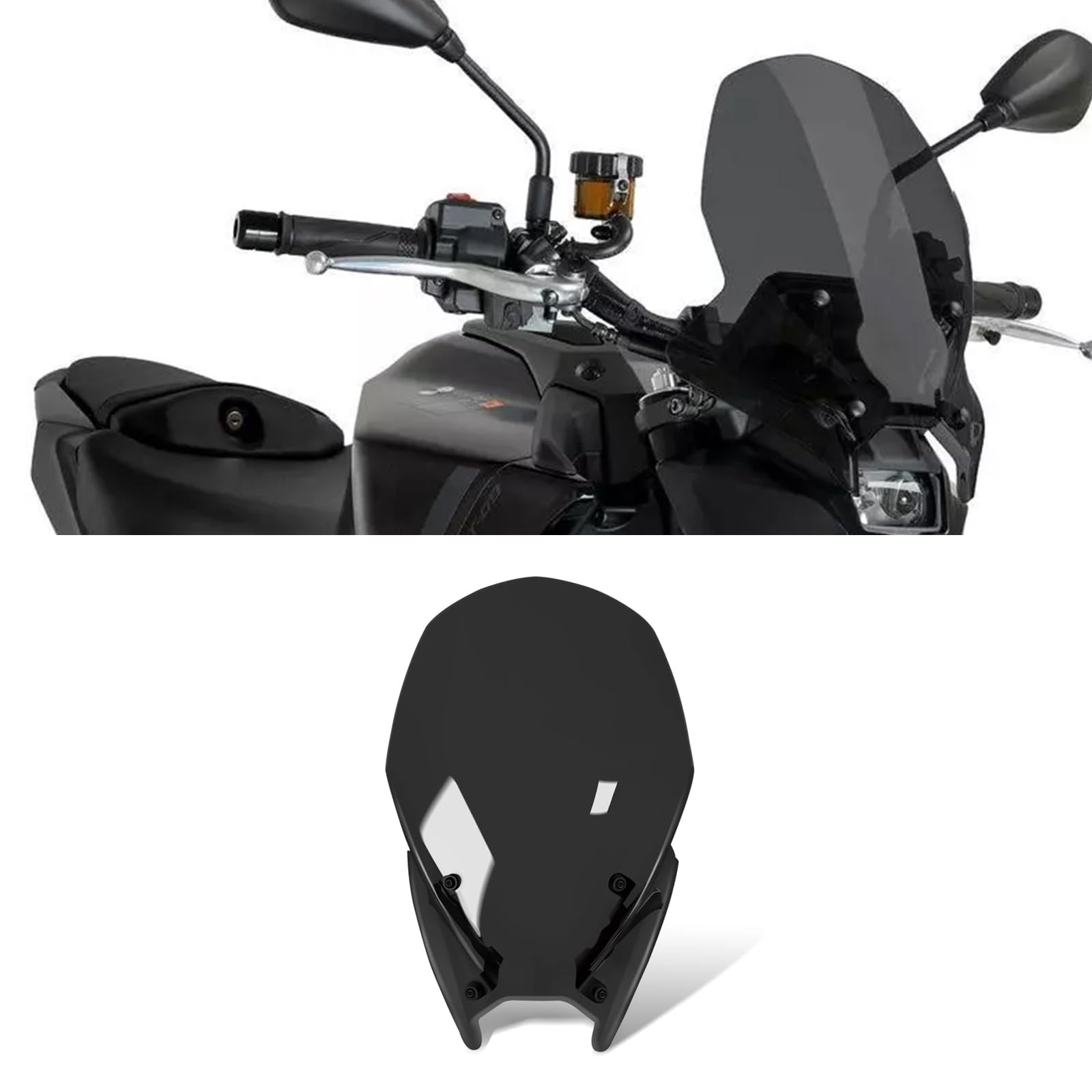 

Motorcycle Windshield Visor Deflector Fairing Riser Spoiler for MT-09 2024 2025 and MT09 SP 2024 2025 (Black) [Parallel Import]