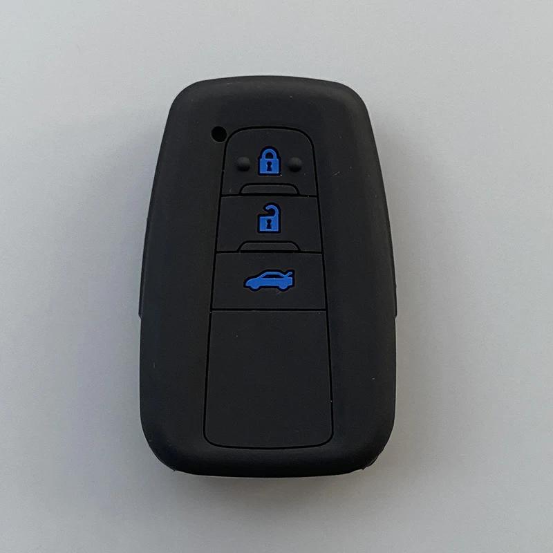 Silicone Car Key Case Cover For Toyota Corolla Prius Camry V70 C-Hr Rav4 Hybrid Highlander Altis Land Cruiser Prado 150 Avalon