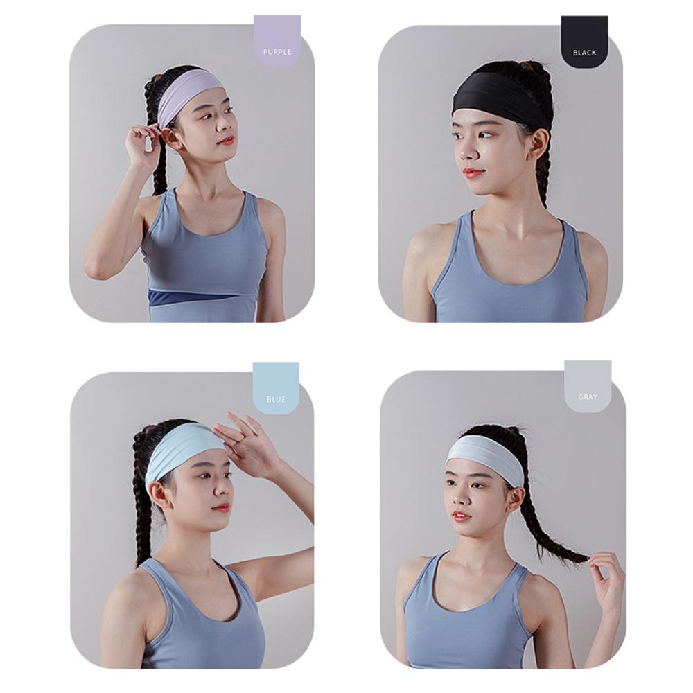 Yoga Headwear Sports Headbands Solid Color Elastic Gifts Yoga Hair Bands