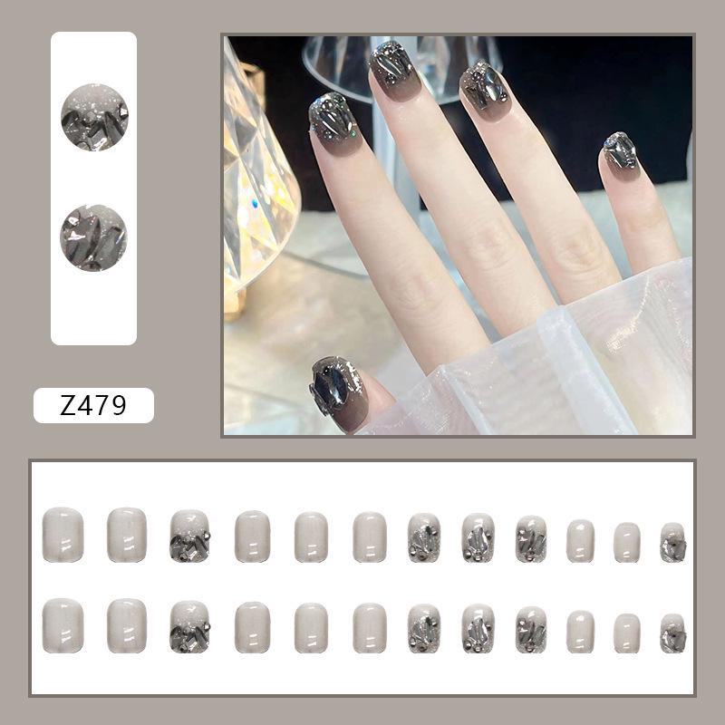 Sweet Cool Dark Style Removable Fake Nail Art Stickers
