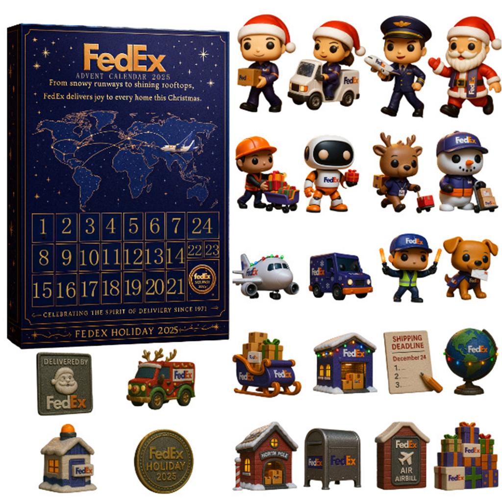 24 Days Christmas Countdown Calendar 2D Flat Christmas Ornaments Xmas Countdown Calendar Holiday Countdown Calendar Xmas Gifts