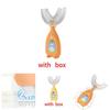 Baby Ushaped Silicone Toothbrush For Childrens Oral Care With Soft Bristle Design