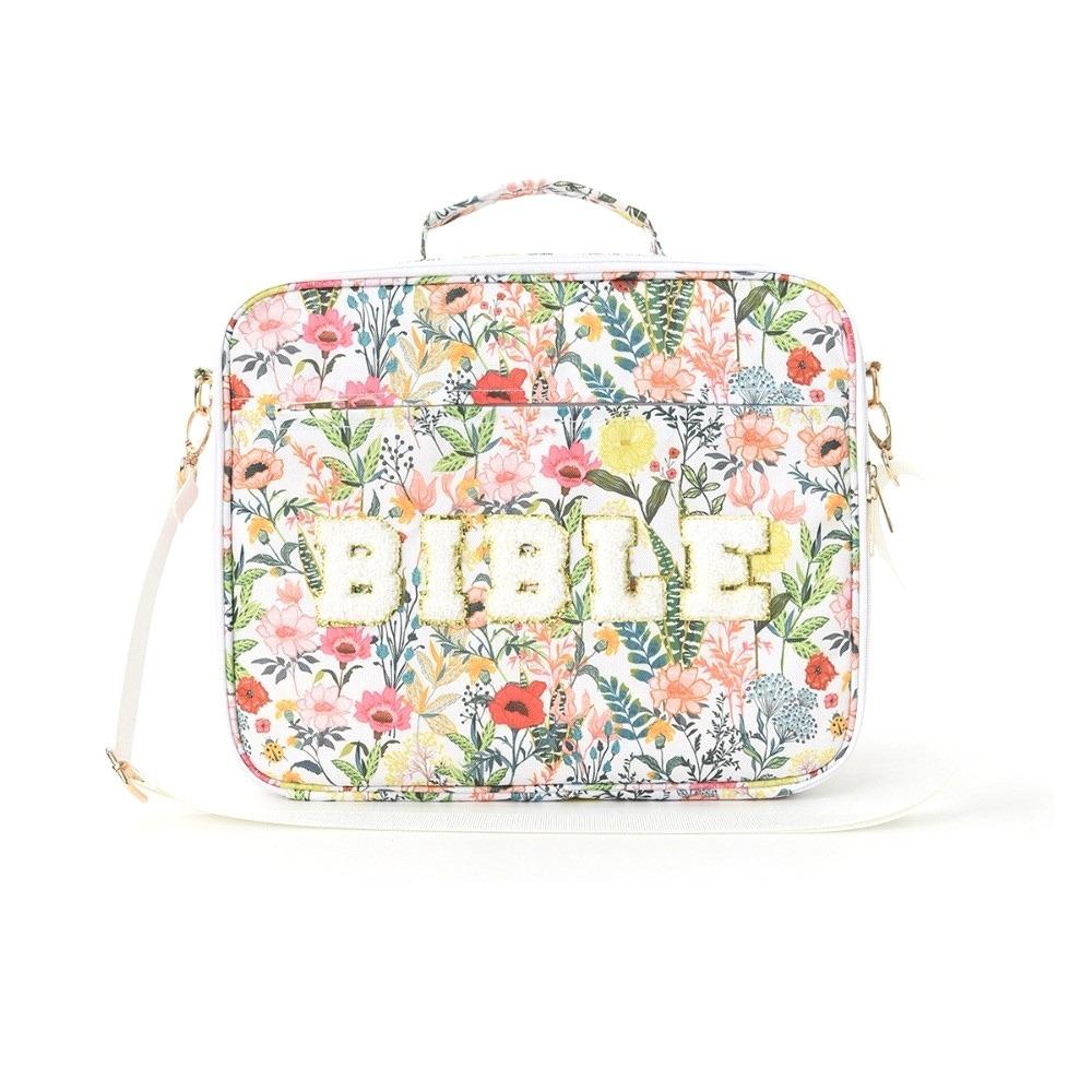 Portable Bible Cover Case Dustproof Large-capacity Bible Carrying Bags with Shoulder Strap Multilayer Book Storage Bag Women