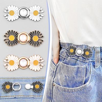 Daisy Elastic Adjustable Waist Button for Pants, Skirts, and Jeans
