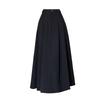 Summer 2025 Women's Black A-Line Pleated Umbrella Skirt - Flattering, Long, and Trendy