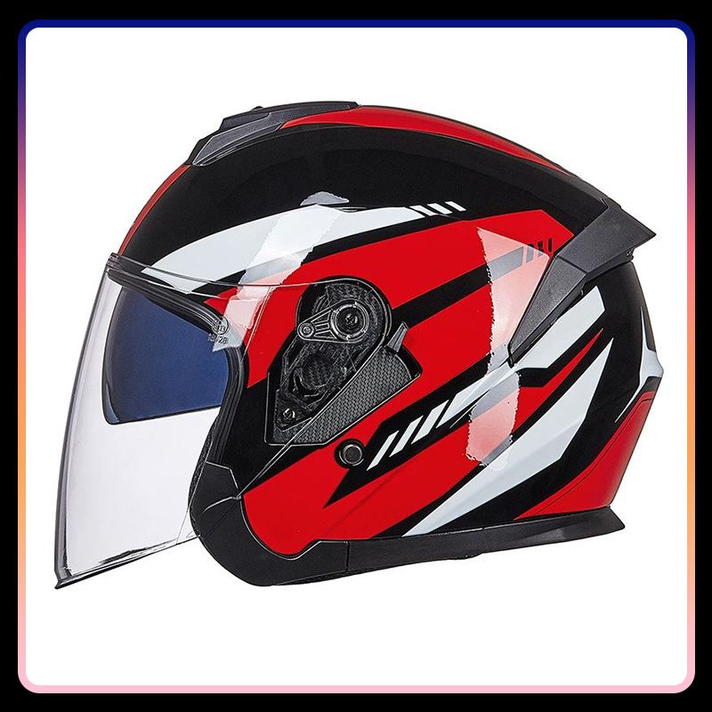 3/4 Open Face Motorcycle Helmets Racing Electric Jet Helmet Men Women Open Half Face Helmet Moto Street Four Seasons DOT