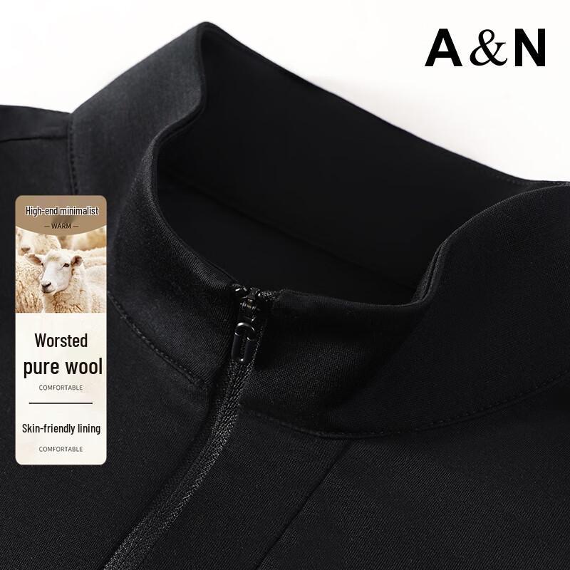 Antonio Men s 100% Fine Wool Mock Neck Pullover XL (52)