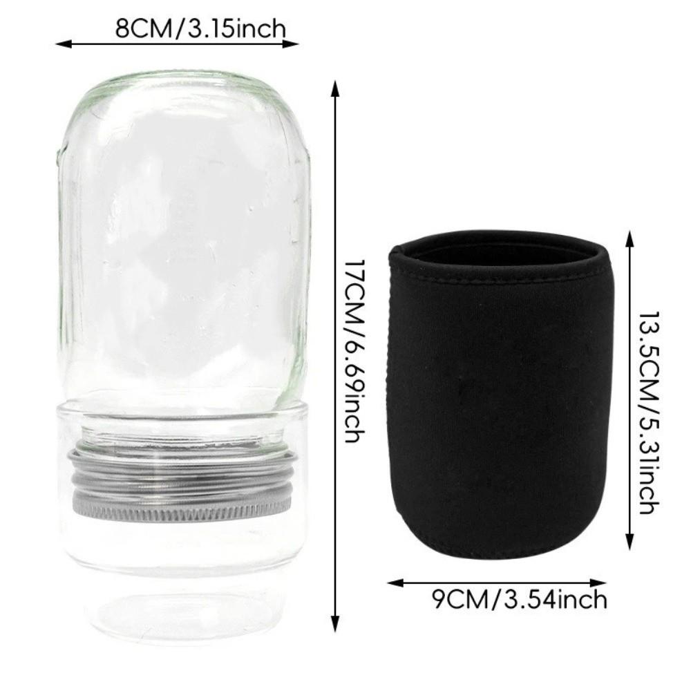 Blackout Sleeves Glass Sprout Growing Set Drain Cover Sprout Growing Container  Home Gardeners