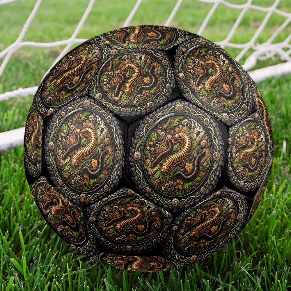 Forest Insect Symphony Round Football Size 5 Adult Ball Suitable for Training Matches and Outdoor Team.