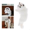 Adorable Plush Cat Figurine for Home Decor and Desk Display