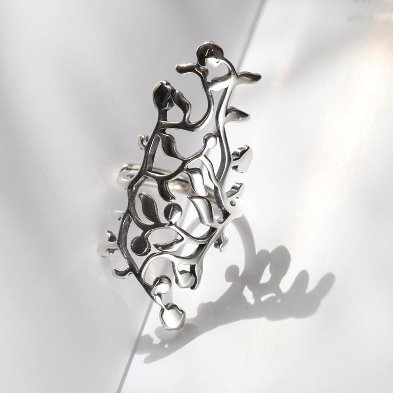 Mode Roos Ring Ins Stijl Prachtige Bloem Ring Ontwerpgevoel voor Vrouwen