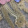 Polyester Lace Collar Three-Dimensional Dip Flower, Rhinestone Handmade Diy Lace Clothing Accessories Decal