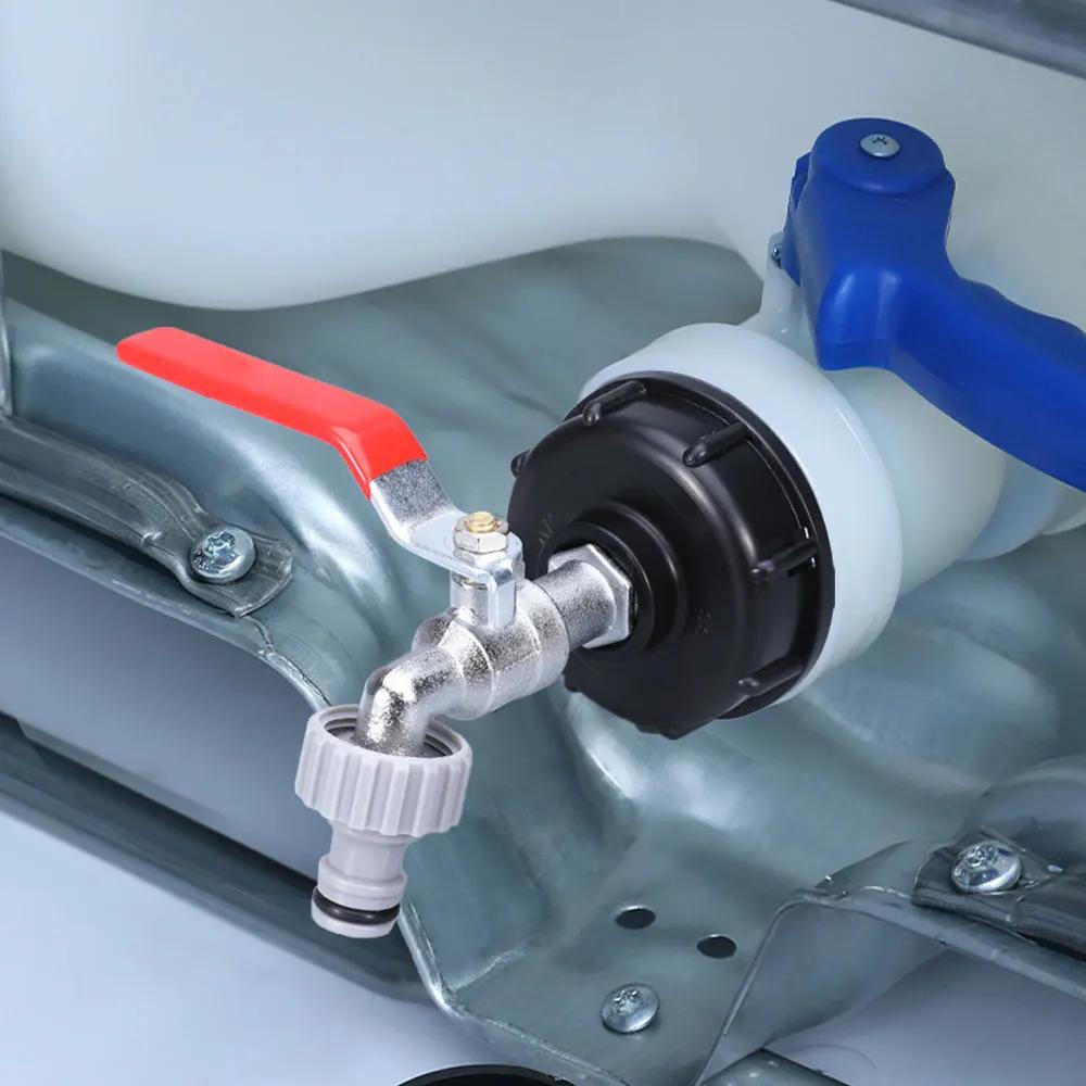 Coarse Thread IBC Tank Tap Connecter X 1/2'' Water Coupling Adapter 1000L Garden Home Replacement Valve Fitting