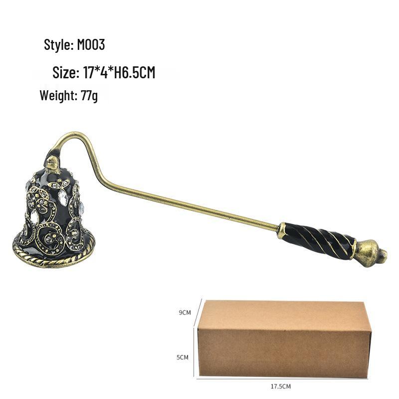 European Retro Handheld Candle Snuffer and Cover, Light Extinguisher Bell Tool, Perfect for Gifts.