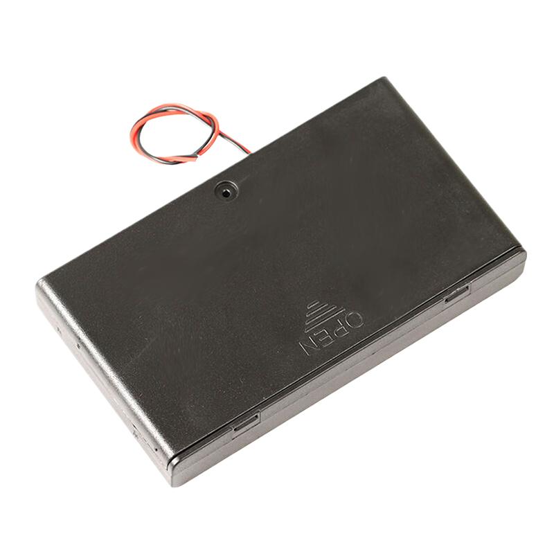 1/2 Stück 8 Schlitze AA-Batteriehalter Batterieaufbewahrungskoffer Box mit Schalter & Deckel Batterien Standardbehälter