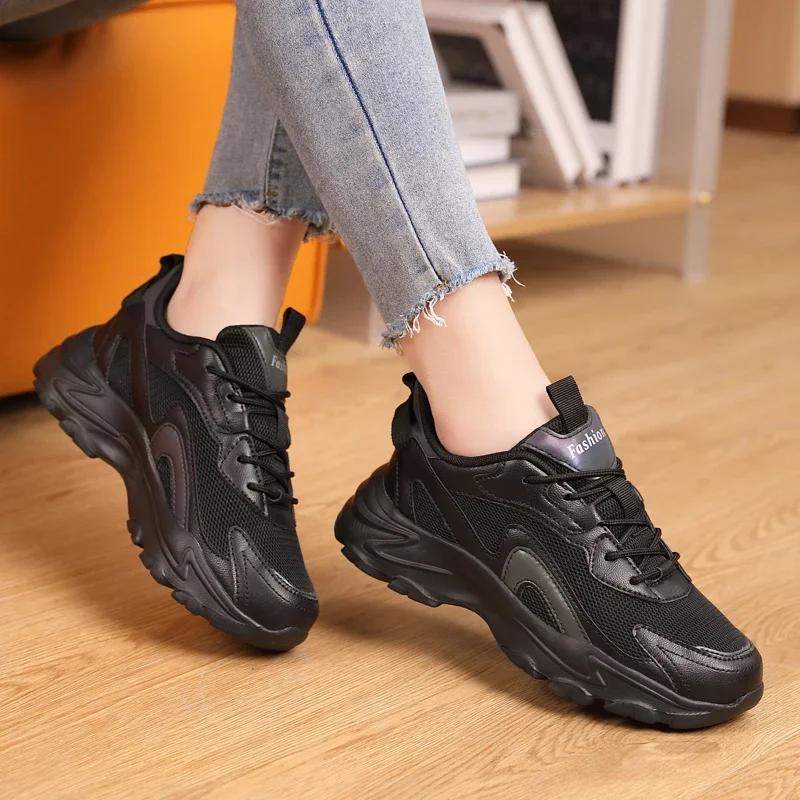 Fashion Luxury Running Shoes for Women Female Tennis Walking Sports Ladies Outdoor Mesh Breathable Sneakers Tennis Casual