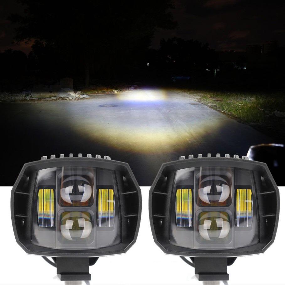 Car Led Dragon Version Spotlight Wrangler A-Pillar Spotlight Off-Road Modification Light Lens Auxiliary Light Front Bar Light Roof Light
