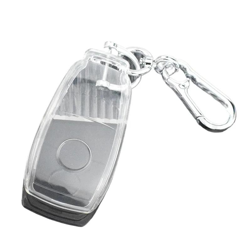 Transparent Tpu Car Key Cover Case Shell Fob Bag For Mercedes Benz A C E S G Class Glc Cle Cla W177 W205 W213 W222 X167 Amg