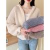 Autumn Winter New Zipper Knitted Hooded Sweater Jacket Korean Retro Cardigan Women Coats Casual Slim Fit Knitwear Jackets Simple Elegant Solid Top