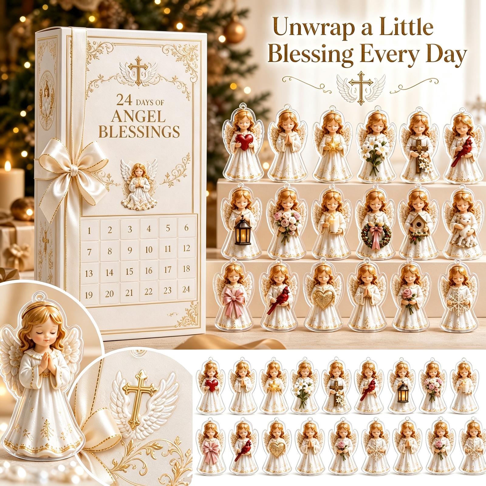 Weihnachts-Adventskalender mit Überraschungsgeschenken für jeden Tag zum Countdown der Feiertage One Size gelb