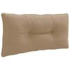 R Back Cushion PUTTEN 100percent Polyester Taupe 70 X 40 X 10 Cm