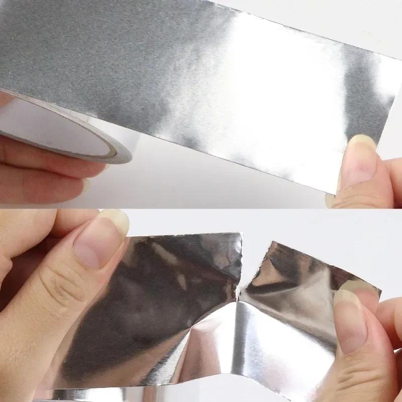 Aluminiumfolie Hochtemperatur-Klebeband Selbstklebend Wasserdicht Fettabweisend Feuchtigkeitsbeständig Aufkleber Klebebänder für Arbeitsplatten Küche