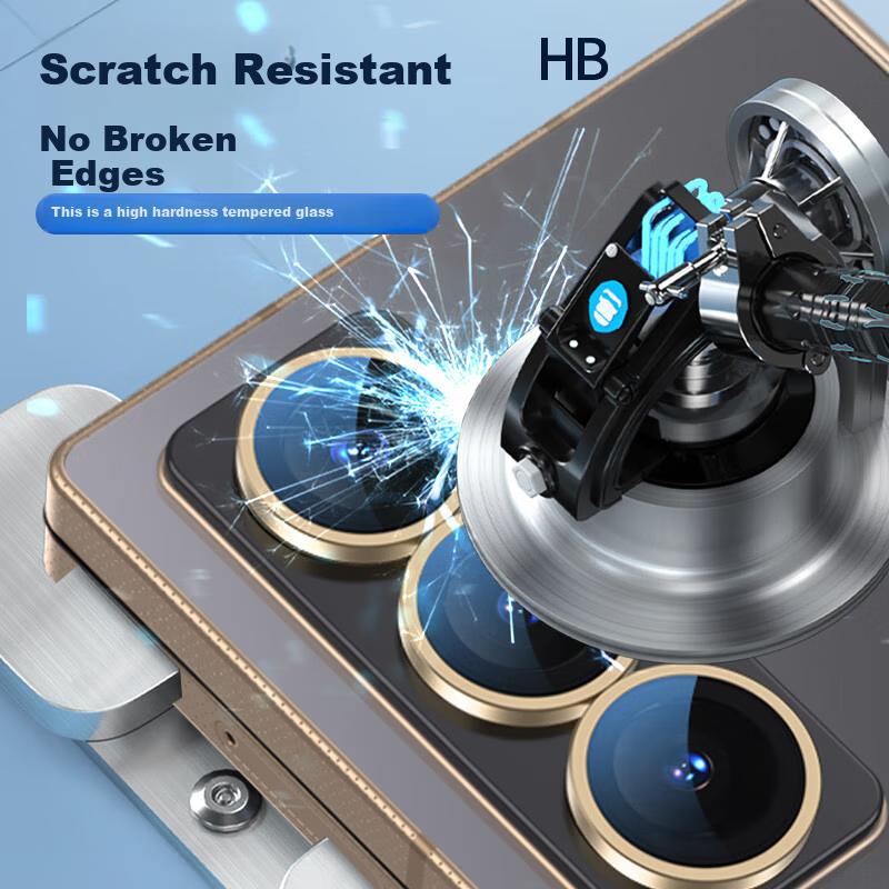 Lanxingxiansheng W25 Lens Protector for Samsung, W25 Rear Camera Protective Film, High-Definition Anti-Glare Phone Protective Film, Gold