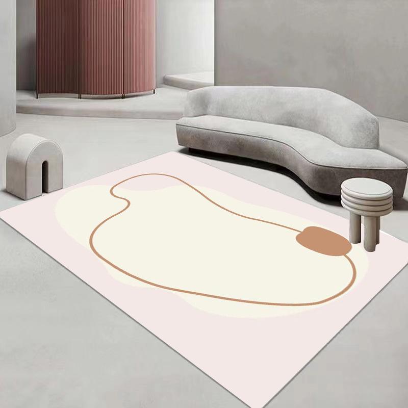 Kašmírový koberec do obývacího pokoje, jednoduchý koberec pod čajový stolek do ložnice, lehký luxusní styl Ins, bytový koberec k posteli