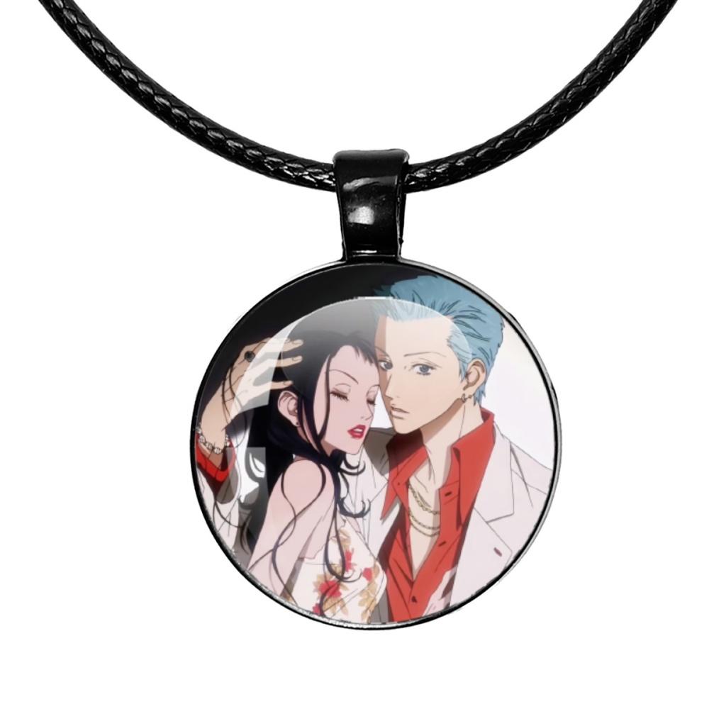 Ожерелье Paradise Kiss Аниме Юкари Хаясака Мивако Сакурада Черная веревочная цепочка Стеклянный кулон Ожерелье Шарм Украшения Подарок
