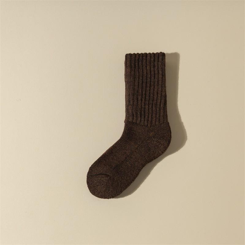 Womens Thick Wool Blend Socks With Fleece Lining Warm Winter Mid-Calf Comfort Fit Seniors