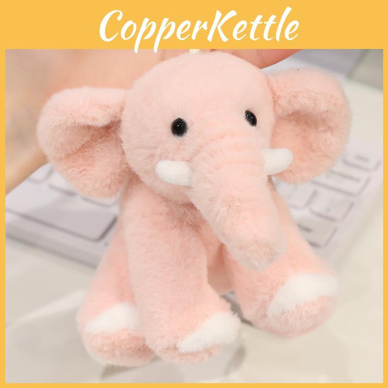 Penguin Cartoon Elephant Floral Bunny Plush Toy Keychain Bag Decor Pendant