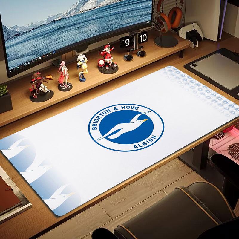 Brighton & Hove Albion Large Size Mouse Pad Large Gaming Table Cushion Non-slip Laptop Tablet Big Mousepad XXL Mat Mini PC Playmat With Lock Edge