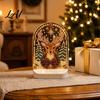 Durable Acrylic Decor Christmas Pearl Light Ornaments for Holiday Home Decor LED Decorative Unique Lamp with Soft Glow Bedroom Bookshelf And
