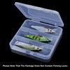 Clear Plastic Fishing Tackle Box Super Sturdy 3 Compartments For Fishing Lures Hooks Portable Organizer Box for Wobblers