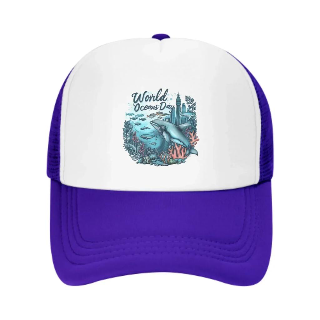 Ocean World Baseball Caps Fashion Trucker Hat Unisex Mesh Caps for Women Unisex Outdoor Leisure Travel Neutral Sunshade