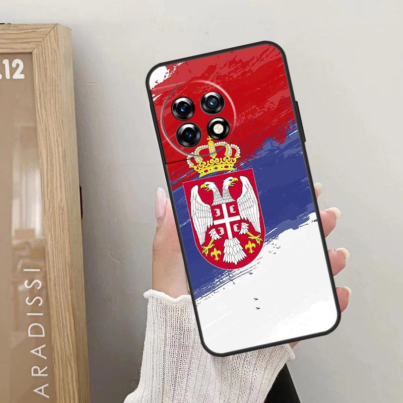 Flag of Serbia Serbian Case For OnePlus Nord CE 4 3 2 Lite 2T N10 N20 N30 OnePlus 12 11 9 10 Pro 8T 10T 12R Cover