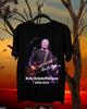 NEUES Kris Kristofferson Kurzarm Schwarzes Hemd OM