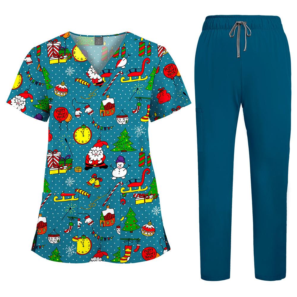 Ιατρικά Ρούχα Νοσοκομείου Κοντομάνικο Ομοιόμορφο Ομορφιάς Φόρμα Τρεξίματος Γιατρού Ρούχο Εργασίας Ιατρικό Χειρουργικό Πολύχρωμο Ομοιόμορφο Unisex