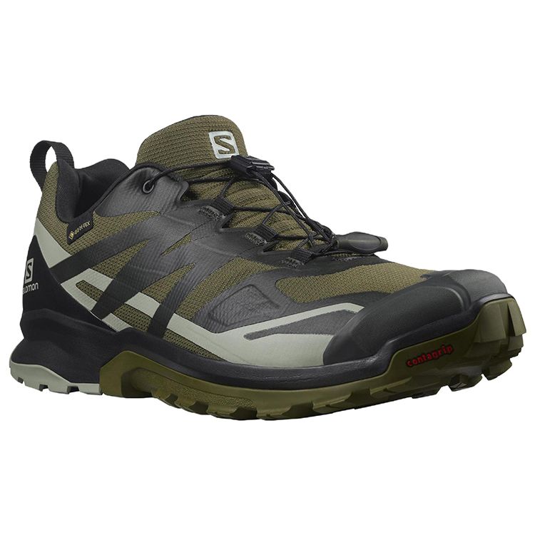 SALOMON Xa Rogg 2 Gtx Comfortable Outdoor Functional Durable Low-Top Lifestyle Shoes Men Sneakers Black Green L41439400