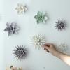 Modern Ceramic Lily Flower Wall Hanging Crafts Home Livingroom TV Background Wall Mural Decoration Hotel Store Wall Ornaments