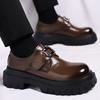 Mode Derby Business Herren Lederschuhe Retro Britischer Stil Design Mode Party Täglich Büro Dicksohlige Heißverkaufende Schuhe Neu