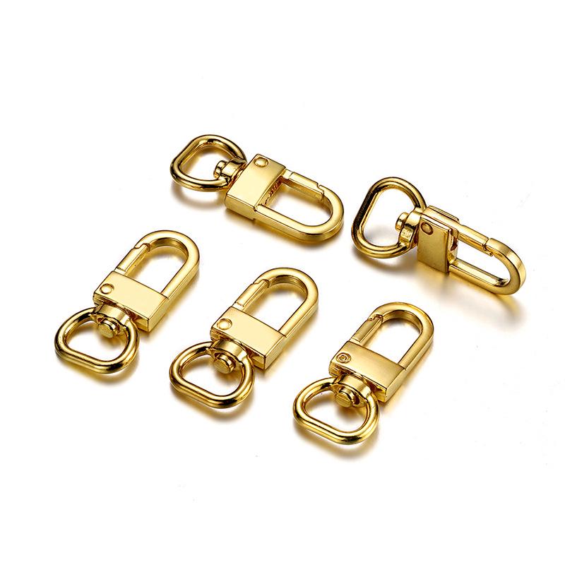 Portachiavi con moschettone a pinza di aragosta girevole: Connettore durevole in lega color-preservante per gioielli e accessori