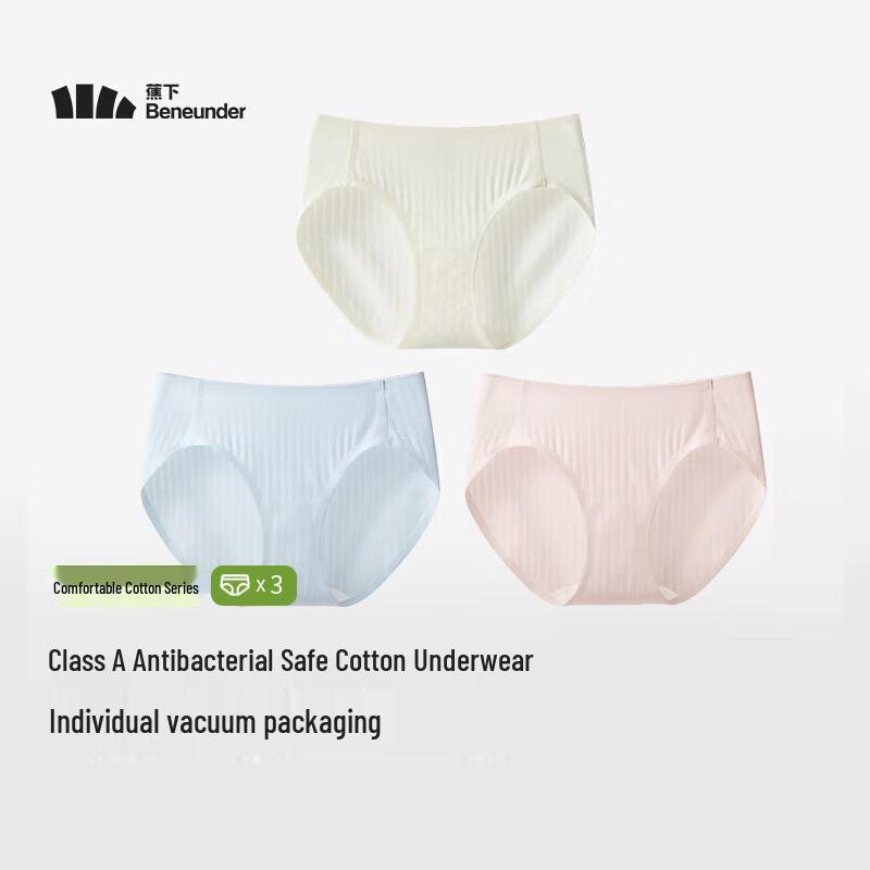 

Beneath the Banana Women s Seamless Antibacterial Cotton Underwear 3-Pack L