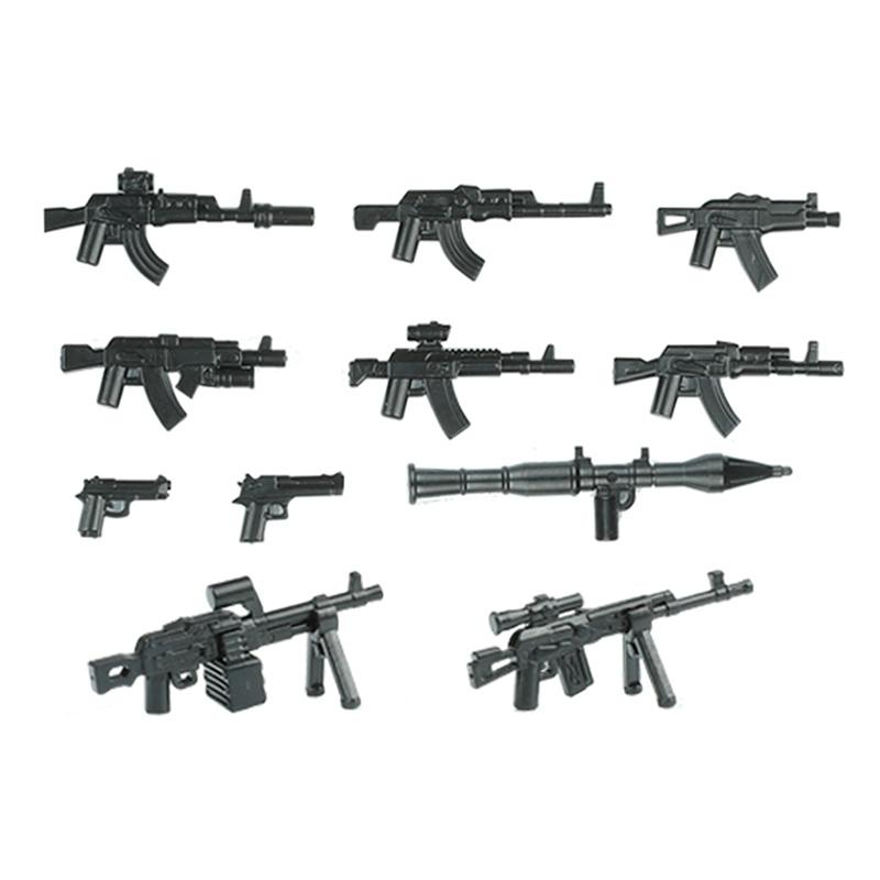 Modern Special Forces Figures Military Weapons Building Blocks Army Soldier City Police Multicolour AK Accessories Bricks Toys