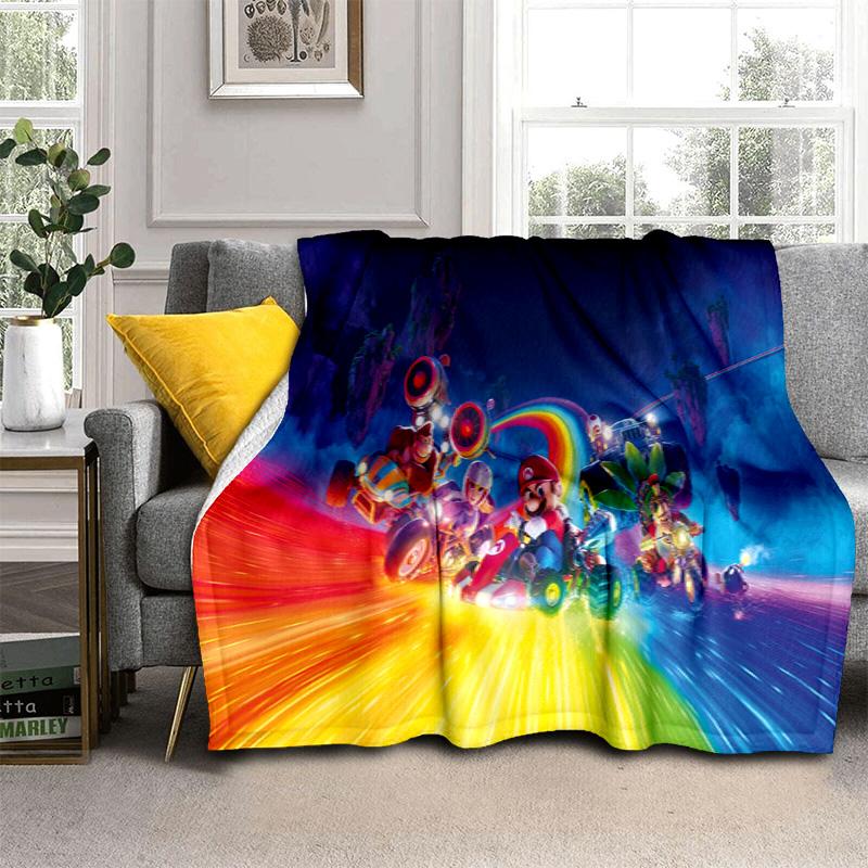 Rainbow Rider Neon Blanket Blanket Sofa Blanket Nap Blanket Outdoor Plush Blanket Bedroom