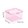 Mini Plastic Box Rectangular Box Transparent Glitter Storage Box Packing Box Dustproof Jewelry Storage Case Container 9.1*8*6cm